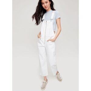 Wilfred Free | Aritzia Jenna Straight Leg Overall White Size XS